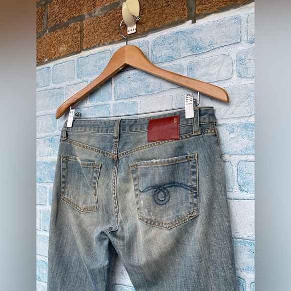 R13 Distressed Washed Paint Splatter jeans size 27 - Picture 9 of 16